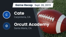 Recap: Cate  vs. Orcutt Academy 2019