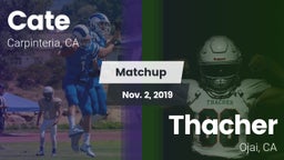 Matchup: Cate  vs. Thacher  2019
