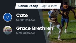 Recap: Cate  vs. Grace Brethren  2021