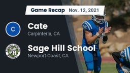 Recap: Cate  vs. Sage Hill School 2021
