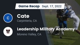 Recap: Cate  vs. Leadership Military Academy 2022