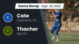 Recap: Cate  vs. Thacher  2022