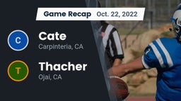 Recap: Cate  vs. Thacher  2022