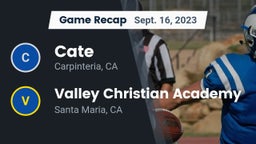 Recap: Cate  vs. Valley Christian Academy  2023