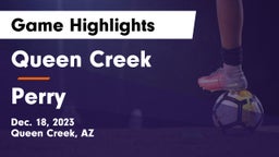 Queen Creek  vs Perry   Game Highlights - Dec. 18, 2023