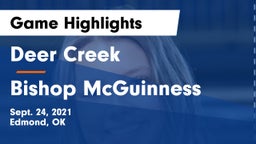 Deer Creek  vs Bishop McGuinness  Game Highlights - Sept. 24, 2021