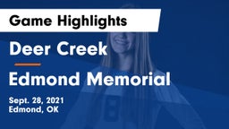 Deer Creek  vs Edmond Memorial  Game Highlights - Sept. 28, 2021