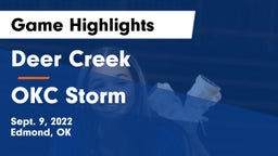 Deer Creek  vs OKC Storm Game Highlights - Sept. 9, 2022