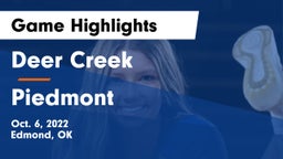 Deer Creek  vs Piedmont  Game Highlights - Oct. 6, 2022