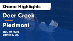 Deer Creek  vs Piedmont  Game Highlights - Oct. 10, 2023