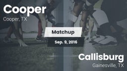 Matchup: Cooper  vs. Callisburg  2016