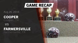 Recap: Cooper  vs. Farmersville  2016