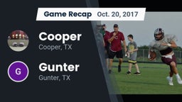 Recap: Cooper  vs. Gunter  2017