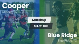 Matchup: Cooper  vs. Blue Ridge  2018