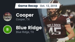 Recap: Cooper  vs. Blue Ridge  2018