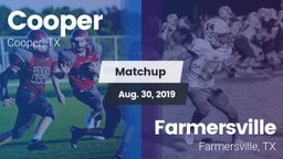 Matchup: Cooper  vs. Farmersville  2019