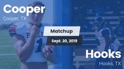 Matchup: Cooper  vs. Hooks  2019