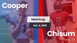Matchup: Cooper  vs. Chisum 2019