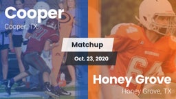 Matchup: Cooper  vs. Honey Grove  2020