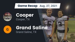 Recap: Cooper  vs. Grand Saline  2021