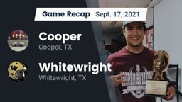Recap: Cooper  vs. Whitewright  2021