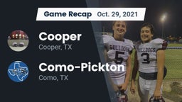 Recap: Cooper  vs. Como-Pickton  2021