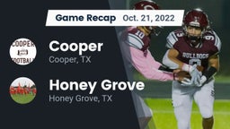 Recap: Cooper  vs. Honey Grove  2022
