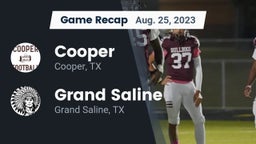 Recap: Cooper  vs. Grand Saline  2023