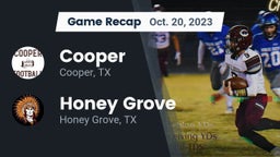 Recap: Cooper  vs. Honey Grove  2023