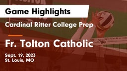 Cardinal Ritter College Prep  vs Fr. Tolton Catholic  Game Highlights - Sept. 19, 2023