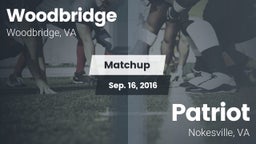 Matchup: Woodbridge High vs. Patriot   2016