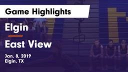 Elgin  vs East View  Game Highlights - Jan. 8, 2019