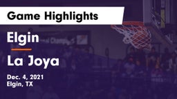 Elgin  vs La Joya  Game Highlights - Dec. 4, 2021