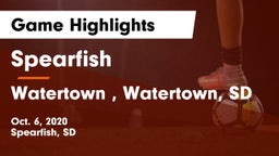 Spearfish  vs Watertown , Watertown, SD Game Highlights - Oct. 6, 2020