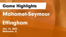 Mahomet-Seymour  vs Effingham  Game Highlights - Oct. 13, 2022