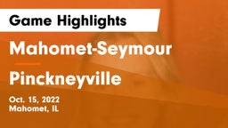 Mahomet-Seymour  vs Pinckneyville  Game Highlights - Oct. 15, 2022