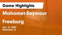 Mahomet-Seymour  vs Freeburg  Game Highlights - Oct. 15, 2022