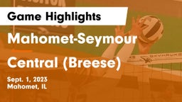 Mahomet-Seymour  vs Central  (Breese) Game Highlights - Sept. 1, 2023