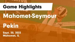 Mahomet-Seymour  vs Pekin  Game Highlights - Sept. 30, 2023
