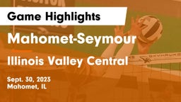 Mahomet-Seymour  vs Illinois Valley Central  Game Highlights - Sept. 30, 2023
