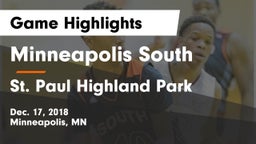 Minneapolis South  vs St. Paul Highland Park  Game Highlights - Dec. 17, 2018