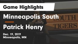 Minneapolis South  vs Patrick Henry   Game Highlights - Dec. 19, 2019