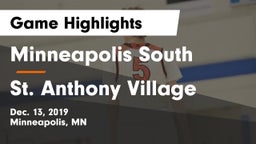 Minneapolis South  vs St. Anthony Village  Game Highlights - Dec. 13, 2019