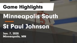 Minneapolis South  vs St Paul Johnson  Game Highlights - Jan. 7, 2020