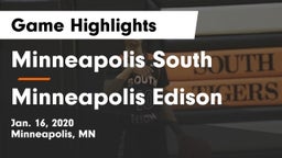 Minneapolis South  vs Minneapolis Edison  Game Highlights - Jan. 16, 2020