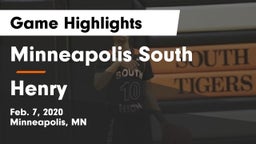 Minneapolis South  vs Henry  Game Highlights - Feb. 7, 2020