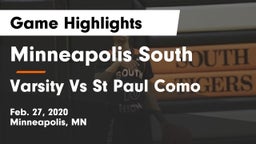 Minneapolis South  vs Varsity Vs St Paul Como Game Highlights - Feb. 27, 2020