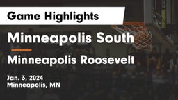 Minneapolis South  vs Minneapolis Roosevelt  Game Highlights - Jan. 3, 2024
