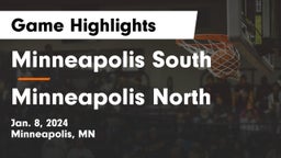 Minneapolis South  vs Minneapolis North  Game Highlights - Jan. 8, 2024