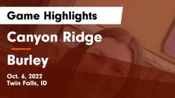 Canyon Ridge  vs Burley  Game Highlights - Oct. 6, 2022